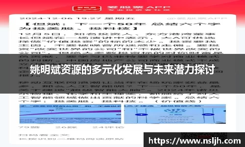 姚明斌资源的多元化发展与未来潜力探讨